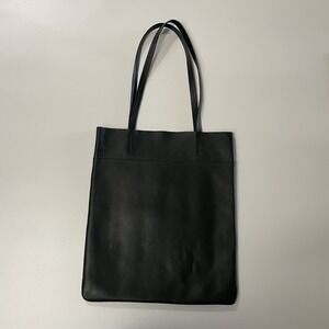 Madewell Forest Green The Magazine Leather Tote Bag Minimalist Quiet Luxury NWOT